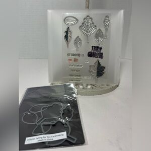 Close To My Heart (CTMH) Falling For You Stamp and Thin Cuts Die Set